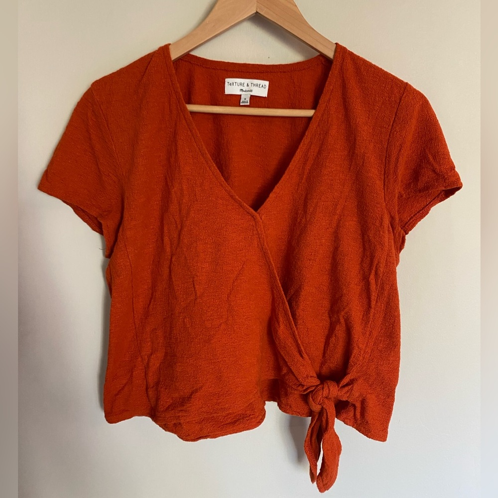 Madewell Texture & Thread wrap style t-shirt